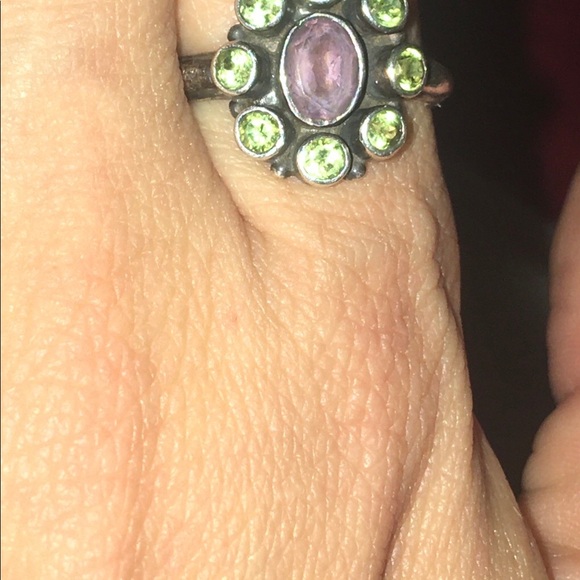 NB 925 Gemstone Ring Size 8 - Picture 3 of 6